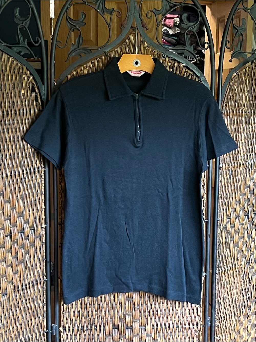 M Pilgrim 1/4 Zip Vintage Cotton Shirt Single Stitch